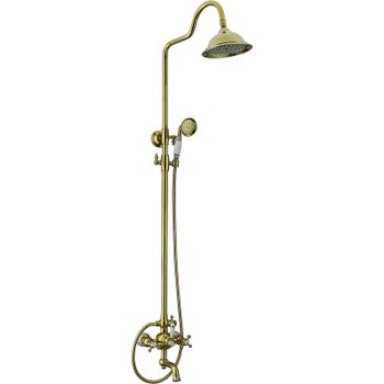 Душевая система Seaman Barcelone SSL-5523-SP Золото — фото 1, Душевые стойки
