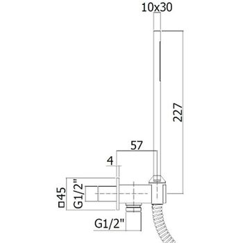 Душевой гарнитур Paffoni Premium ZDUP095ST Нержавеющая сталь — фото 2, Душевые гарнитуры