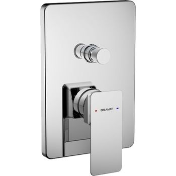 Смеситель для душа Bravat Phillis PB856101CP-2-ENG Хром — фото 1, Смеситель для душа