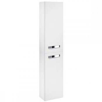 Шкаф пенал Roca The Gap 35 ZRU9302884 L подвесной Белый глянцевый — фото 1, Пеналы для ванной комнаты