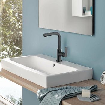 Смеситель для раковины Kludi Pure Style 400243975 Черный матовый — фото 3, Смесители для раковины