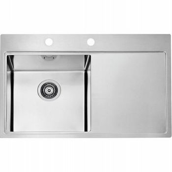 Кухонная мойка Alveus Pure 40L KMB-90 790x525 1103610 Брашированная сталь — фото 1, Кухонные мойки