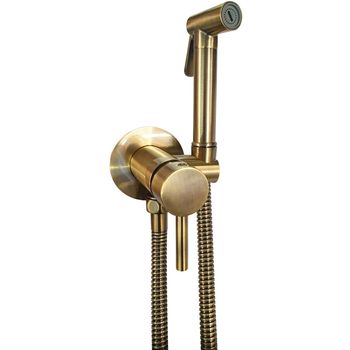 Гигиенический душ со смесителем Paffoni Tweet Round ZDUP110BR Бронза — фото 1, Гигиенические души