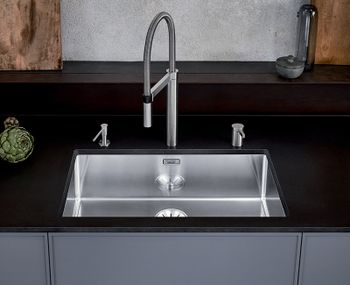 Кухонная мойка Blanco Claron 700-U 521581 Нержавеющая сталь с зеркальной полировкой — фото 2, Кухонные мойки