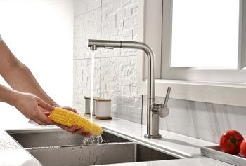 Смеситель для кухни Paulmark Neo Ne214419-Ni Никель — фото 16, Смесители для кухни