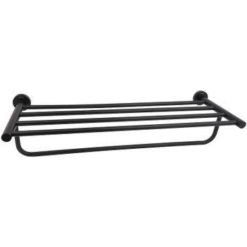 Полка для полотенец Aquatek AQ4015MB Черная матовая — фото 1, Полки для полотенец