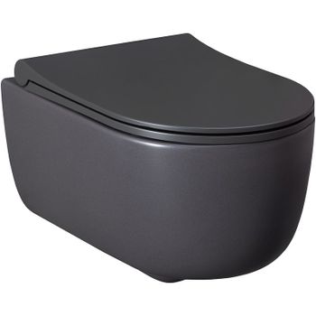 Унитаз Allen Brau Priority 4.31002.AN подвесной Антрацит без сиденья — фото 1, Подвесные унитазы