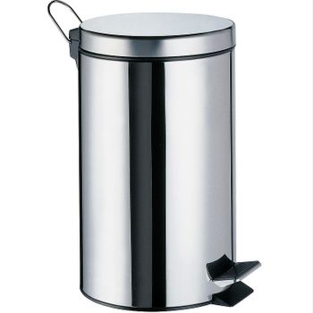 Ведро для мусора WasserKRAFT K-635 Хром — фото 1, Мусорные ведра
