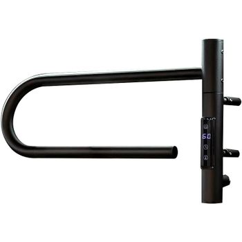 Электрический полотенцесушитель Vincea 39х25 VTD-1P1BE Черный матовый — фото 2, Электрические полотенцесушители