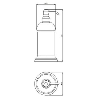 Дозатор для жидкого мыла Migliore Mirella 17316 Золото — фото 3, Дозаторы