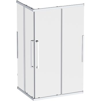 Душевой уголок AM.PM Func 120x90 W84G-403-12090-MТ профиль Хром матовый стекло прозрачное — фото 1, Прямоугольные душевые уголки