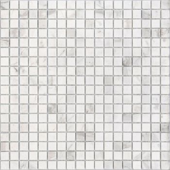 Мозаика Caramelle mosaic Pietrine 4 мм Dolomiti bianco POL 30,5x30,5 см — фото 1, Мозаика