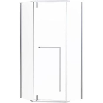 Душевой уголок Esbano Surf 90x90 ESOGS90PRC профиль Хром стекло прозрачное — фото 1, Душевые уголки трапеция