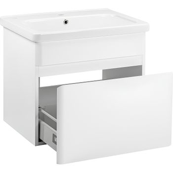 Тумба под раковину Veedi Prestige 60 PRS600T-CR подвесная Белая — фото 2, Тумбы под раковину