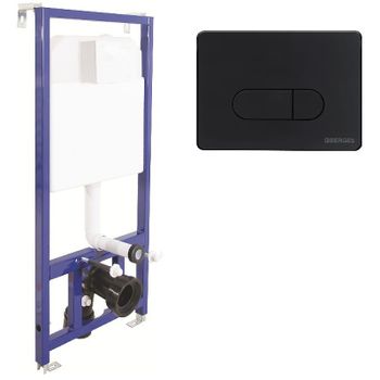 Инсталляция Berges Novum D5 040235 для унитаза с Черной клавишей смыва — фото 1, Инсталляции для унитазов