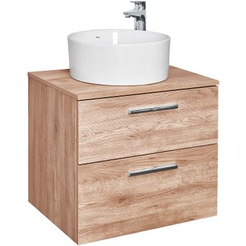 Тумба под раковину Roca Victoria 60 A857468517 подвесная Орех — фото 4, Тумбы под раковину