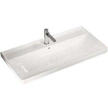 Раковина Hatria Canalgrande 100 Y1EL Белая — фото 1, Раковины встраиваемые сверху