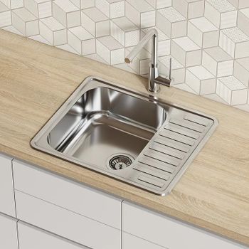 Кухонная мойка Iddis Strit S 58 STR58PDi77S Сталь — фото 3, Кухонные мойки