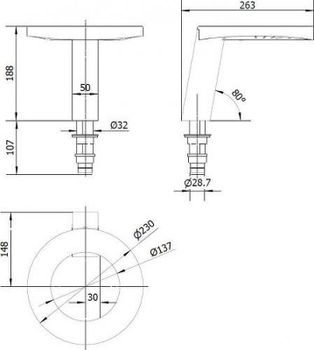 Сушилка для рук со смесителем и дозатором для жидкого мыла Nofer Concept 01901.S Матовая нержавеющая сталь — фото 4, Диспенсеры для жидкого мыла