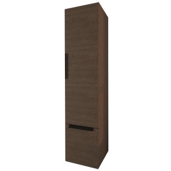 Шкаф пенал Cezares Urban 35 55182 подвесной Frassino scuro — фото 1, Пеналы для ванной комнаты