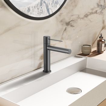 Смеситель для раковины Vincea Aspire VBF-4AS01GM Вороненая сталь — фото 2, Смесители для раковины