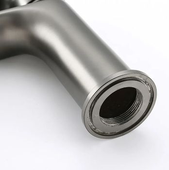 Смеситель для раковины Frap H71-9 F1071-9 Оружейная сталь — фото 10, Смесители для раковины