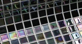 Стеклянная мозаика Ezarri Iris Ebano 31,3х49,5 см — фото 1, Мозаика