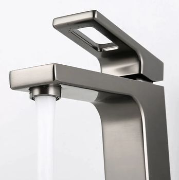 Смеситель для раковины Gappo G17-9 G1017-9 Оружейная сталь — фото 10, Смесители для раковины