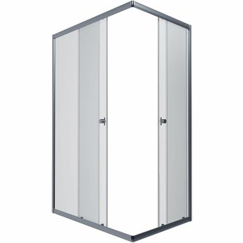 Душевой уголок Triton Вента-Хром 100х80 Щ0000057860 профиль Хром стекло прозрачное — фото 10, Прямоугольные душевые уголки