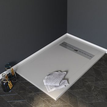 Душевой поддон из искусственного камня Aquanet Delight 120x90 260111 Серый — фото 2, Душевые поддоны из искусственного камня