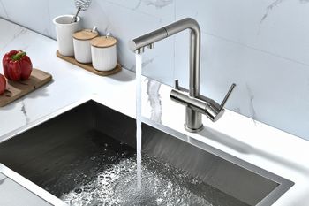 Смеситель для кухни Paulmark Serpentine Se213222-NI Никель — фото 16, Смесители для кухни