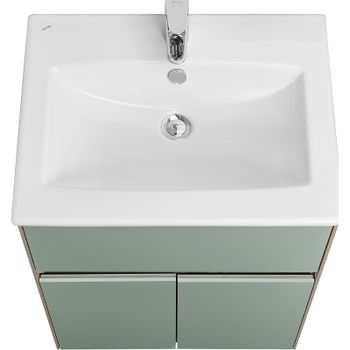 Тумба под раковину Aquaton Форест 60 1A278201FR9C0 Дуб рошелье Сумеречный голубой — фото 2, Тумбы под раковину