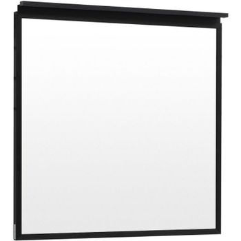 Зеркало Allen Brau Priority 80 1.31015.BB с подсветкой Черный браш — фото 1, Зеркала в ванную комнату