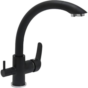 Смеситель для кухни Seaman Barcelone SSL-5382-NM Черный — фото 1, Смесители для кухни
