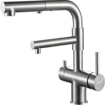 Смеситель для кухни ZorG Inox SZR-3216 Нержавеющая сталь — фото 1, Смесители для кухни