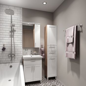 Тумба под раковину Iddis New Sena 60 NSE60W2i95 Белая Дерево — фото 5, Тумбы под раковину