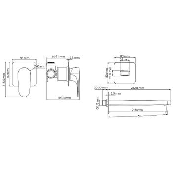 Смеситель для раковины WasserKRAFT Spree A1451.274 Никель — фото 5, Смесители для раковины