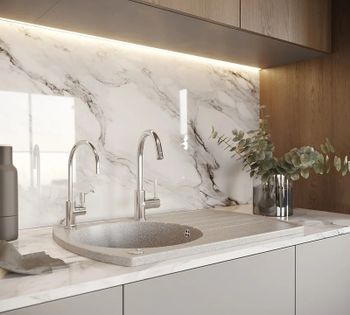 Кухонная мойка Domaci Бьелла DMC-23 GWS-23-310 Серая — фото 3, Кухонные мойки