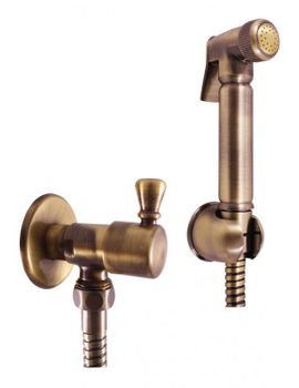 Гигиенический душ с запорным вентилем Rav Slezak Morava Retro MK548SM Бронза — фото 1, Гигиенические души