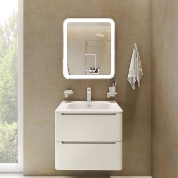 Тумба под раковину Iddis Edifice 60 EDI60W0i95 подвесная Белая — фото 5, Тумбы под раковину