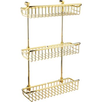 Полка корзина Migliore Complementi 22046 Золото — фото 1, Полки для ванной и душа