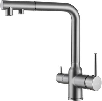 Смеситель для кухни Abber Emotion AF8814NG Никель — фото 1, Смесители для кухни