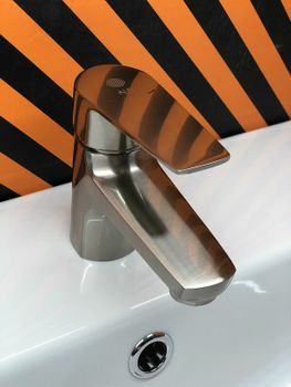 Смеситель для раковины Orange Loop M26-021Ni Никель — фото 3, Смесители для раковины