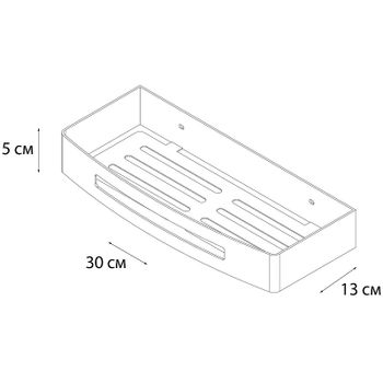 Металлическая полка Fixsen Hotel FX-31003P Золото-сатин — фото 3, Полки для ванной и душа
