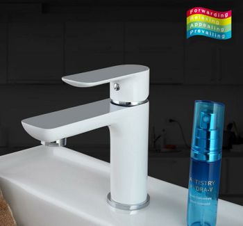 Смеситель для раковины Gappo G48 G1048 Белый Хром — фото 3, Смесители для раковины