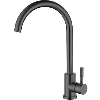 Смеситель для кухни Olive's Balear 13435-1BLGM Оружейная сталь — фото 1, Смесители для кухни