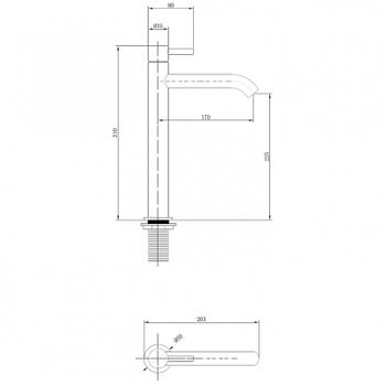 Смеситель для раковины Abber Wasser Kreis AF8111 Хром — фото 3, Смесители для раковины