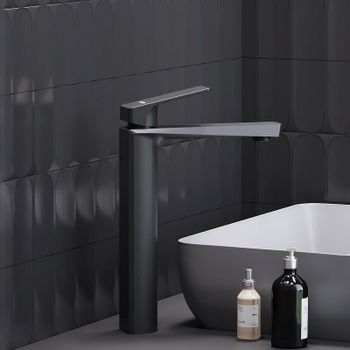 Смеситель для раковины Damixa Merkur 400250300 Черный матовый — фото 3, Смесители для раковины