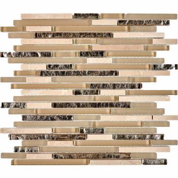 Мозаика Pixmosaic Камень и стекло PIX729 28,6x30 см — фото 1, Мозаика