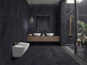 Керамогранит Azario Turkish Nero Carving P231123008C 80х160 см — фото 5, Керамогранит